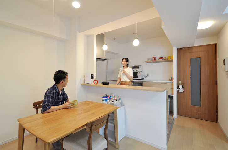 中古リノベで叶えた新婚夫婦にうれしい充実収納の住まい